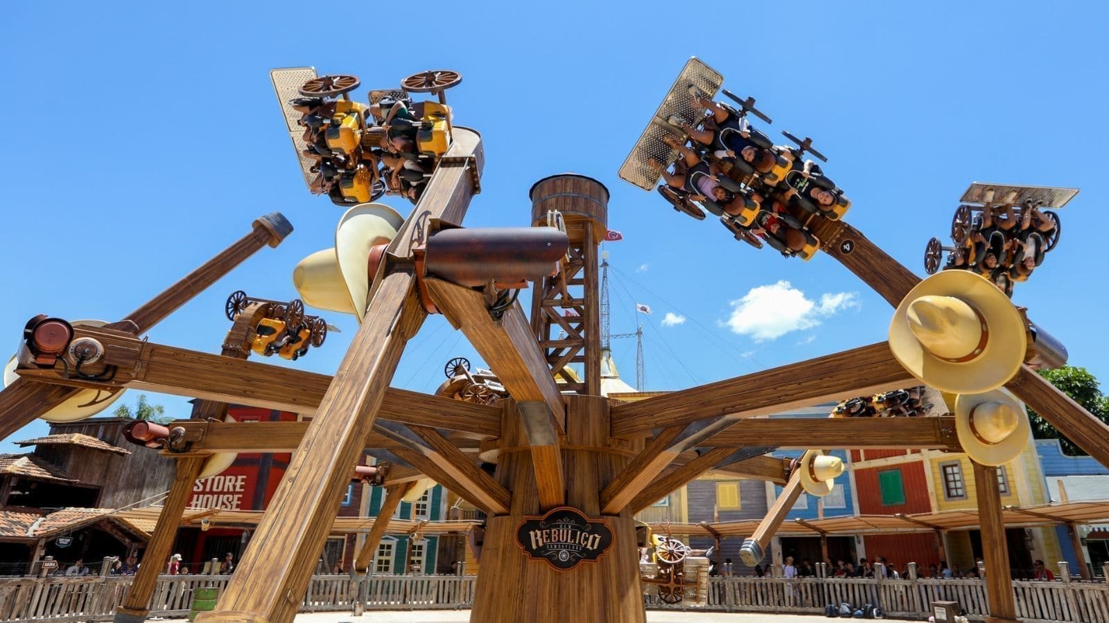 Atração Rebuliço, na área de faroeste do Beto Carrero World, em Penha SC
